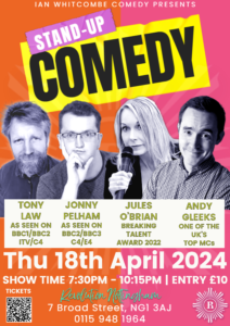 Stand Up Comedy Night at Revolution Nottingham