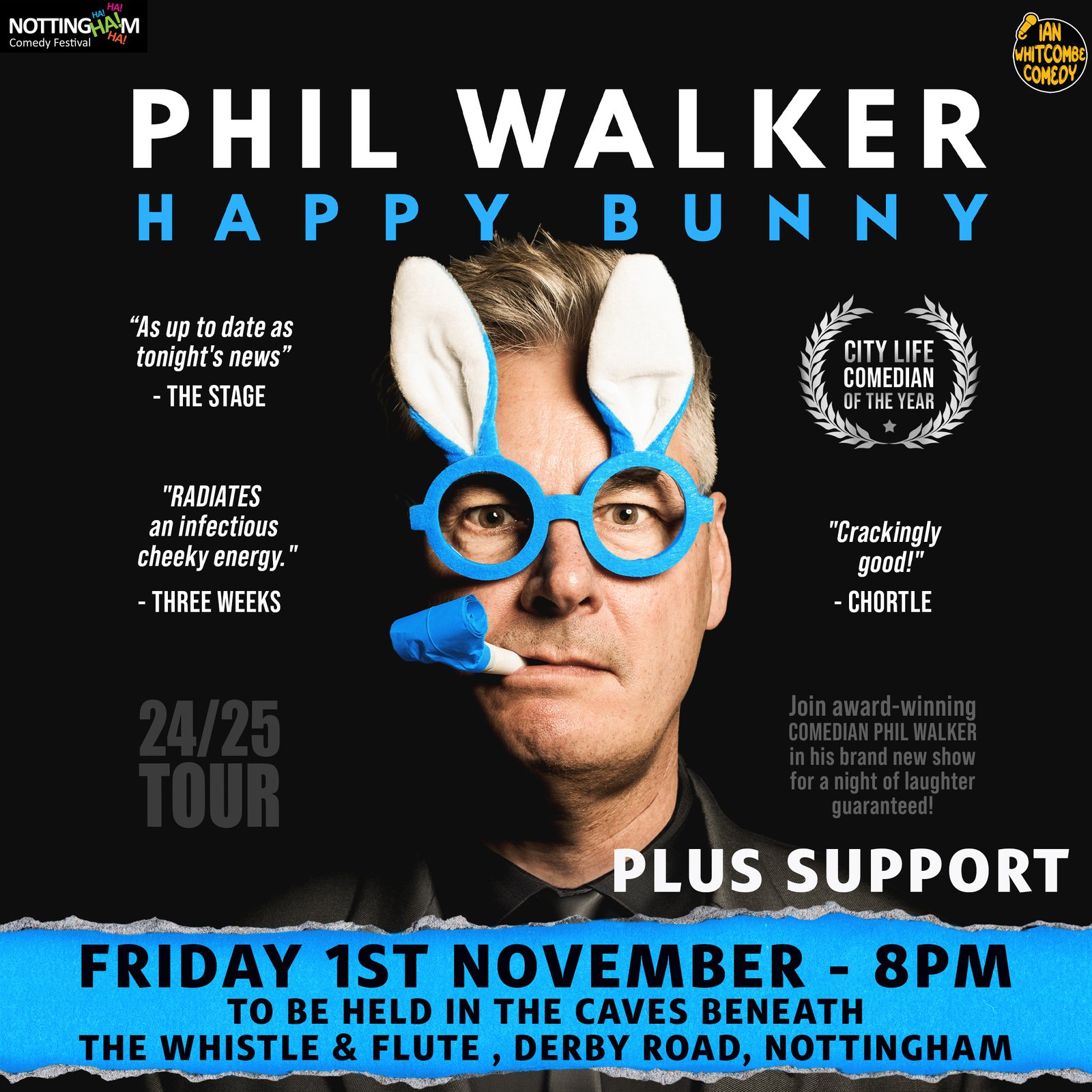 Happy Bunny - Phil Walker - Comedy in the Caves