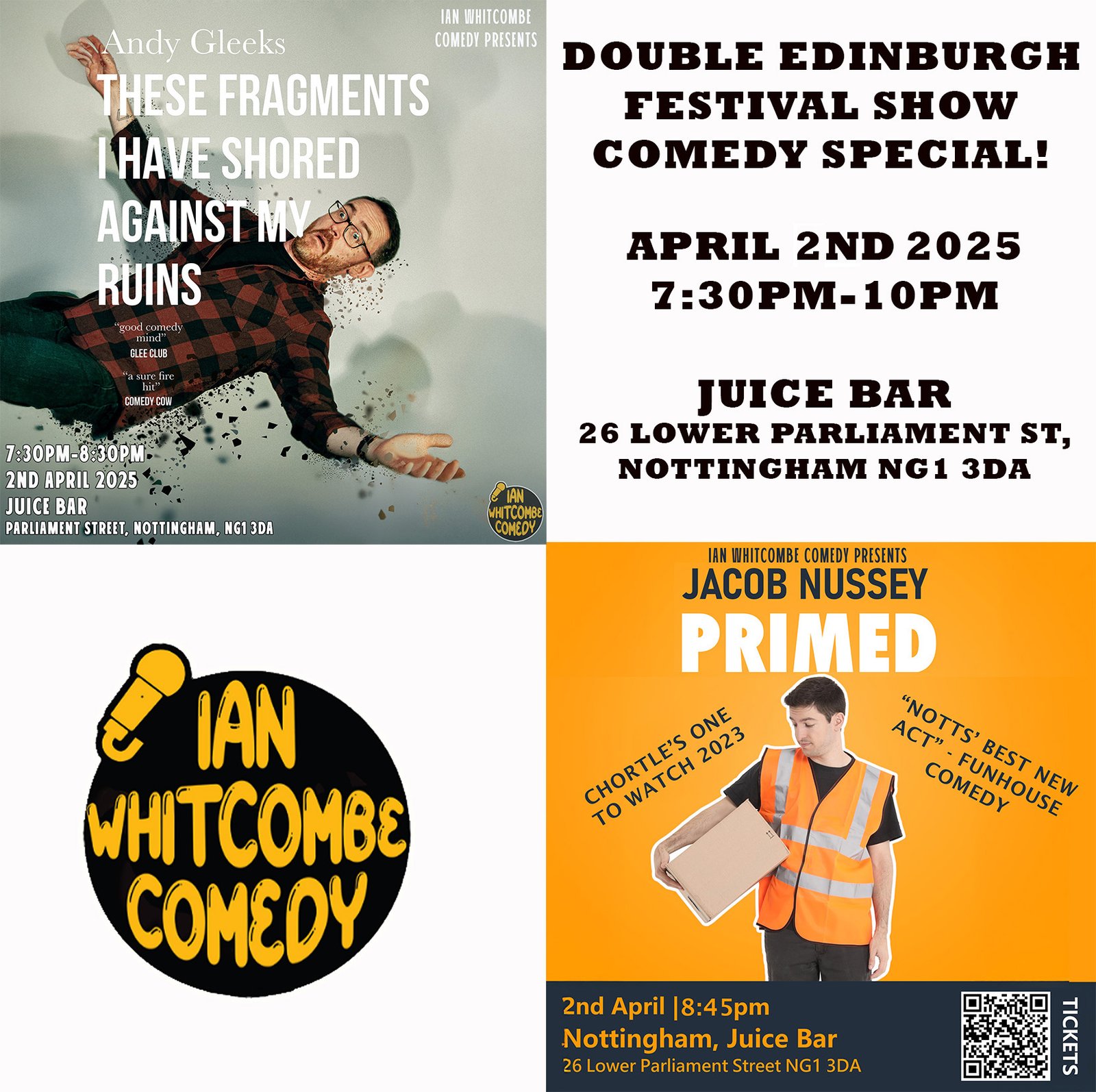 Double Edinburgh festival Show comedy Special!